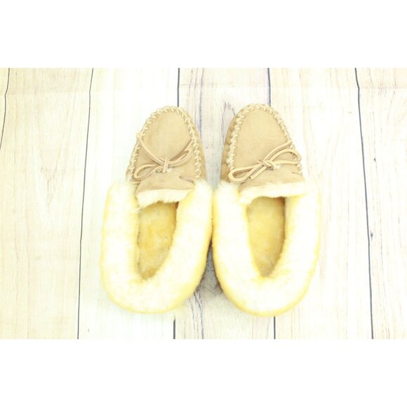 L.L. Bean wicked good tan shearling slippers size 8 - Picture 6 of 8